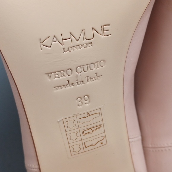 Nude leather booties - Picture 9 of 13